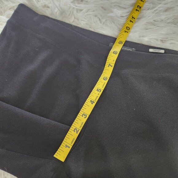 Eileen Fisher Womens Elastic Waist Pull on Pants Sz Small Black Ankle Viscose - Picture 5 of 9